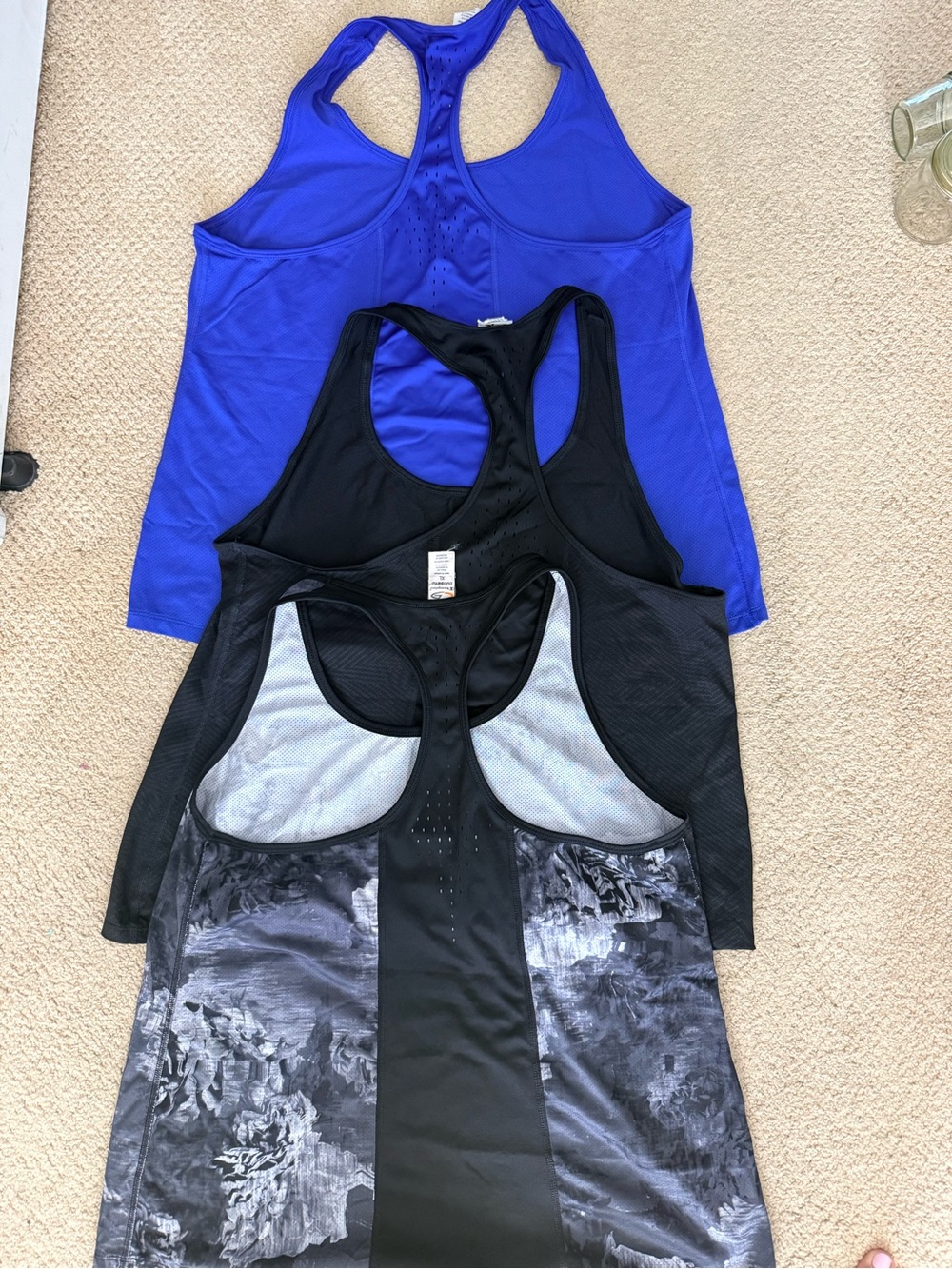Champion Blue and Black Athletic Tank Top Duo
